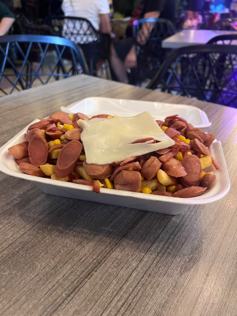 Salchipapa Desgranada